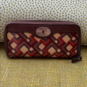 Fossil Bifold Wallet, multi color